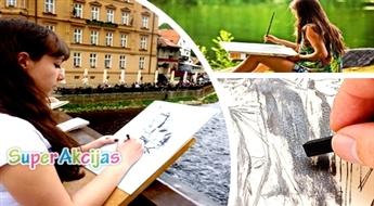 50% atlaide izbraukuma zīmēšanas nodarbībām Rīgas parkos! +50% atlaide gleznosanas kursam Septembra grupās!