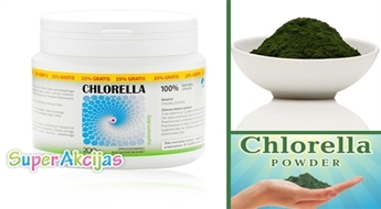 CHLORELLA pulveris 200g ! Olbaltumvielu, aminoskābju un vitamīnu avots!