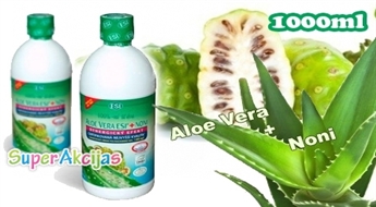 100% натуральный сок ALOE VERA + NONI (1 литр)! Невероятно полезный сок для Вашего здоровья!
