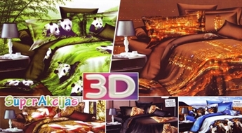 Красивое и качественное постельное белье c 3D дизайном 200x220см!