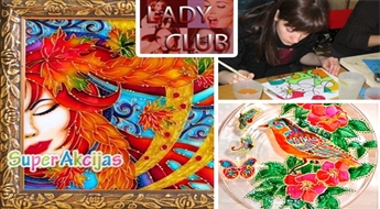 -55% на занятия РОСПИСИ по СТЕКЛУ в Lady Club! Материалы включены!