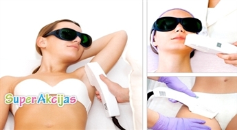 Izvēlētā ķermeņa laukuma fotoepilācija ar 83% atlaidi! Perfekti gluda āda ilgam laikam!