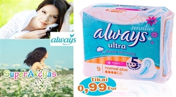 Женские гигиенические прокладки "Always Ultra Sensitive Fresh, Normal plus"!