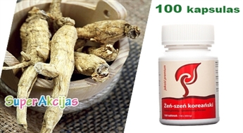 Korejas žeņšeņa, 100 tabletes (40 gr)