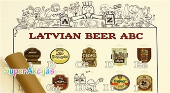 Новый чудо-плакат "Latvian Beer ABC" (60х80см)! Удивительный подарок другу или родственнику!