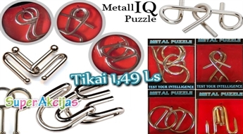 Intelektuāla metāla puzzle! Prāta asināšanai!