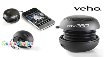 Мощная миниатюрная звуковая колонка VEHO для смартфона, iPod или mp3-плейера!