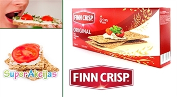 Uzkoda, kas nekaitēs figūrai - plānās sausmaizītes  FINN CRISP Original Rye (400g)