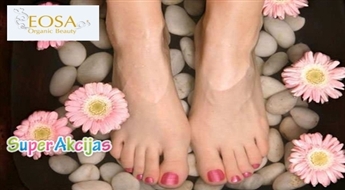 Piparmētru SPA pedikīrs + pīlings + piparmētru maska + pēdu masāža + lakošana – 54%