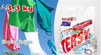 Mazgāšanas pulveris bez fosfātiem TERSY 3,3 kg = 33 mazgāšanas reizes (Čehija) -54%