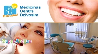 Profesionālā ultraskaņas zobu higiēna + Air Flow metode stomatoloģijā „Dzīvosim” Agenskalnā!