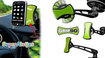Универсальный держатель GRIPGO для телефонов, gps и планшетов! Метча любого автомобилиста!