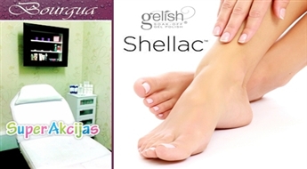 Eвропейский педикюр со стойким гелевым покрытием "Gelish" или "Shellac"!