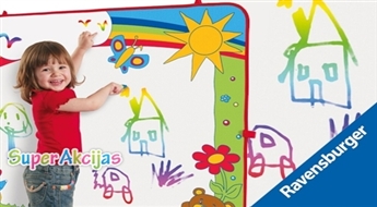 Коврик для рисования "Aqua Doodle XXL 90 х 80 см" + водный фломастер для маленьких художников!