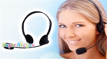 Msonic austiņas ar mikrofonu! Ideāls risinājums Skype lietotājiem