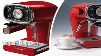 Augstas kvalitātes ARIETE Retro Red Espresso kafijas automāts no Itālijas! Espresso vai cappuccino!