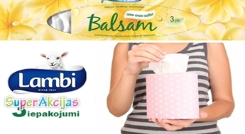 3 коробки - косметических трех слойных салфеток от «Lambi Balsam»!