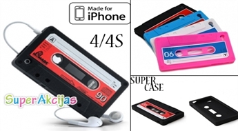 Silikona vāciņš audio kasetes noformējumā tavam iPhone4! 4 dizaini!