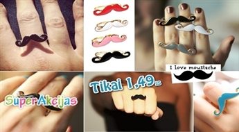 Šīs sezonas hīts - "Moustache" gredzens!