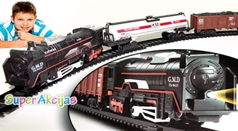 Железная дорога Rail King! Отличный подарок ребёнку!