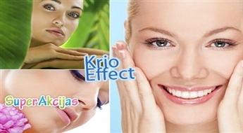 Krioeffect: летний пилинг + чистка лица ультразвуком + криомассаж + гиалуроновая кислота + светотерапия!