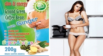 Зеленый молотый кофе "Slim&Energy", 200 г! На выбор 3 вкуса!