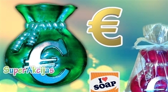 EKO ziepes "Eiro maisiņš" ar greipfrūtu-vaniļas vai ābolu-kaņēļa aromātu!