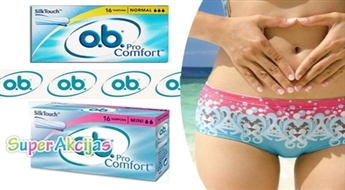Tamponi (16 gab.) o.b. ProComfort NORMAL vai MINI ar 51% atlaidi!