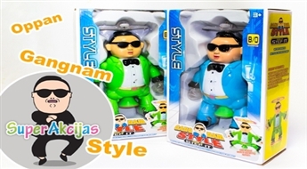 Uzjautrinoša rotaļlieta Gangnam style cilvēciņš, kurš dzied un dejo populārās dziesmas pavadījumā!