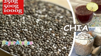 SUPERFOOD - Čia sēklas! Nodrošinies ar vitamīniem, minerālvielām un antioksidantiem!