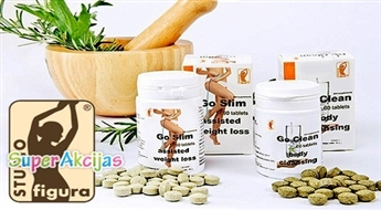 Attīri organismu un tievē! Dabīgu GO CLEAN un GO SLIM uztura bagātinātāju komplekts par 15 Ls!
