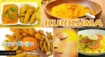 Kurkuma – lielisks dabiskais antibiotiķis! Veselīga garšviela – kurkuma, 100 g - 54%