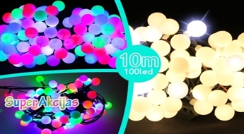 Подготовьтесь к праздникам! Великолепные гирлянды (10 м) с 100 LED-огнями!