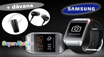 Samsung Galaxy Gear SM V700 Smart Watch + Dāvanā Bluetooth Samsung vai Austiņas Samsung!