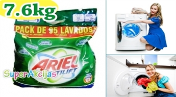 Ariel Actilift 7.5 kg veļas pulveris ekonomiskajā iepakojumā ar 52% atlaidi!