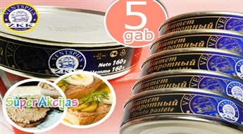 Ventspils šprotu pastēte 5 bundžiņas par neticamu cenu tikai 0.99 Ls!