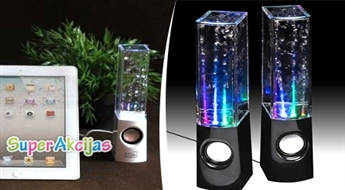 LED колонки "Romantic" со встроенным водным световым эквалайзером (свето-музыкой) для компьютера, телефона или игровой приставки