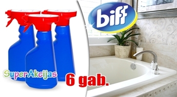 "Biff"  - tīrīšanas līdzeklis vannas istabām no Vācijas, 6 х 500 ml!