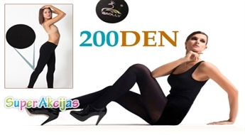Sieviešu zeķubikses 200 DEN ar siltinātu oderi tikai par! Izcel savu kāju skaistumu!