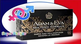 Adam&Eva - dabīgs augu komplekss seksuālo spēju uzlabošanai sievietēm un vīriešiem!