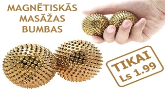 Akupunktūras masāžas bumbas ar magnētiem ar 56% atlaidi no interneta veikala happybaby.lv!