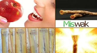 Miswak - 100% dabīga zobu birstīte. Trīs reizes izdevīgāka par parastajām pastām un birstēm!