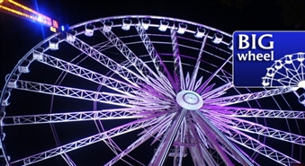 SUPER aizraujošs un SUPER gigantisks panorāmas rats "Big Wheel" Rīgā pie t/c ELKOR PLAZA ar 50% atlaidi!