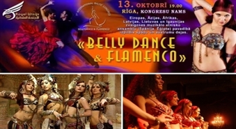 Koncerts 13. oktobrī 19:00 "Belly Dance and Flamenco" - International Baltic Congress ar 50% atlaidi Kongresu namā!
