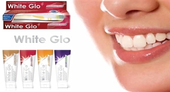Baltinošās zobu pastas "White Glo" no Dental Service ar 52% atlaidi! Uzsmaidi rudenim!
