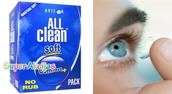 Универсальный раствор "Avizor All Clean Soft" 350 ml для очистки и хранения линз на - 53%!