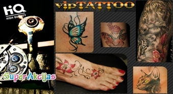 Īsteno savu tattoo sapni! Jūsu izvēlētais tetovējums mākslas studijā VIP Tattoo!