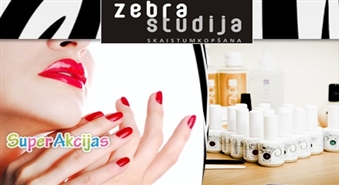 Klasiskais manikīrs + GELISH pārklājums ar 50% atlaidi, tikai 5.99 Ls salonā "ZEBRA STUDIJA"!