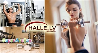 Esi formā! Mēneša abonements "Skonto" trenažieru zālē bez laika ierobežojuma + saunas apmeklējums!