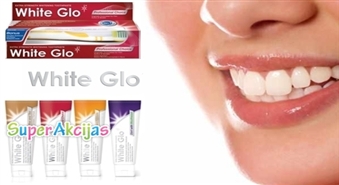 Baltinošās zobu pastas "White Glo" no Dental Service ar 52% atlaidi! Uzsmaidi ziemai!